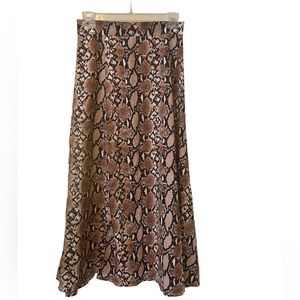 Snake print skirt